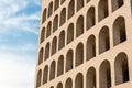 The Palazzo della CiviltÃÂ  Italiana, aka Square Colosseum, Rome, Italy Royalty Free Stock Photo